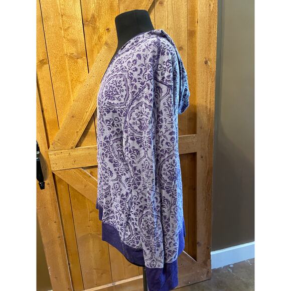 Women's Reversible Medium Lightweight Hoodie Purple - Picture 7 of 9